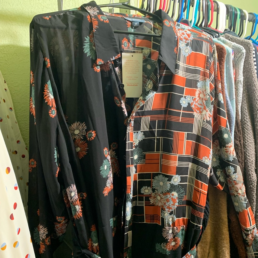 Retro Artsy 70’s Vibe ModCloth Dress Brand New with Tags Size 4X